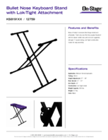 On-Stage KS8191XX Bullet Nose Keyboard Stand w/ Lok-Tight Attachment