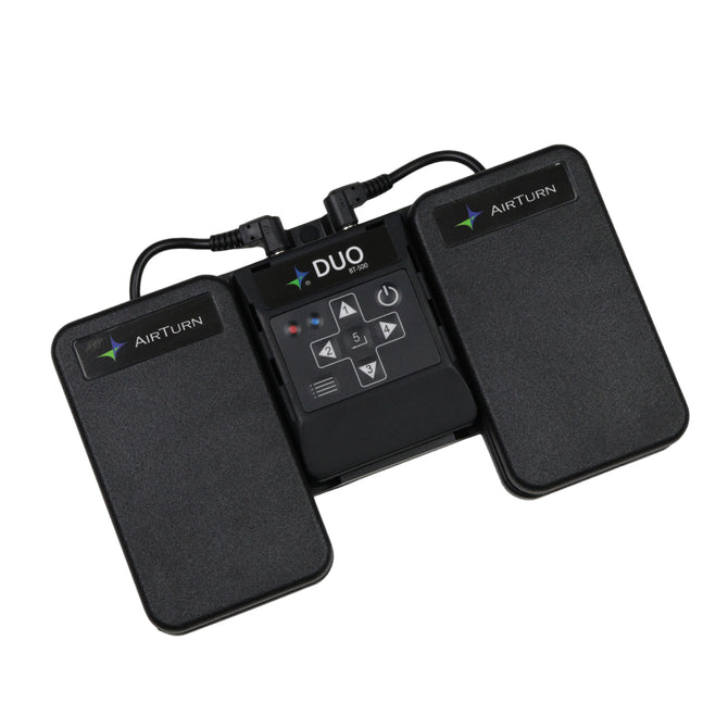 AirTurn DUO 500 Dual Wireless Pedal Controller with Removable Bluetooth Handheld Remote