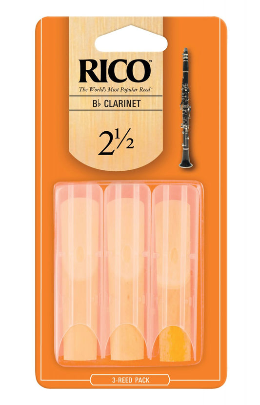 Rico Bb Clarinet Reeds - strength 3.0 (3 Pack)