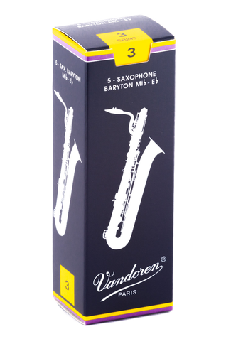 Vandoren Baritone Sax Reeds Box of 5 - strength 2