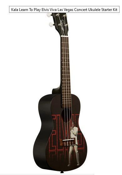 Kala Learn To Play Elvis Viva Las Vegas Concert Ukulele Starter Kit