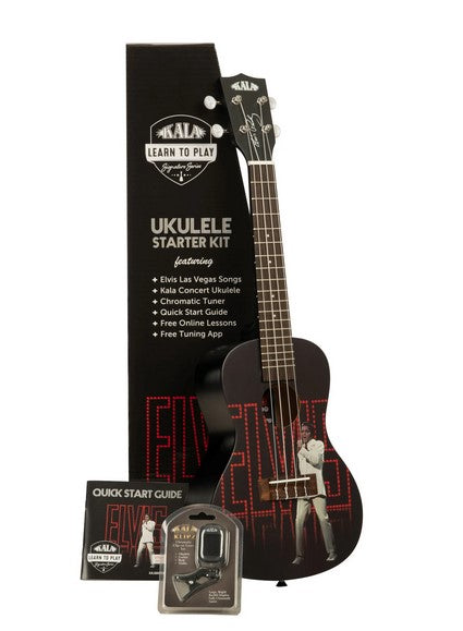 Kala Learn To Play Elvis Viva Las Vegas Concert Ukulele Starter Kit