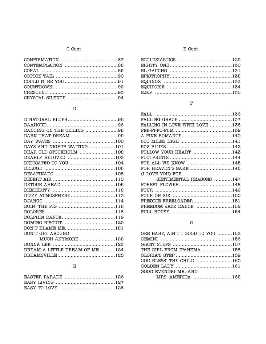 The Real Book - Volume I - Sixth Edition - C Edition