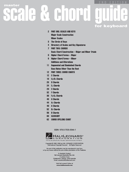 Master Scale & Chord Guide for Keyboard - 2nd Edition