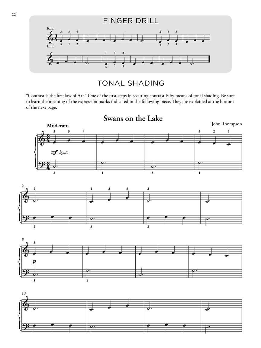John Thompson's Adult Piano Course – Book 1 Book with Online Audio