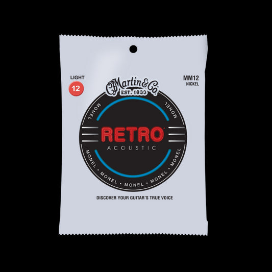 Martin Retro Guitar Strings - Monel, 6 strings, Light MM12