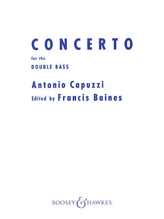 Double Bass Concerto in F - Antonio Capuzzi (ed. Francis Baines)
