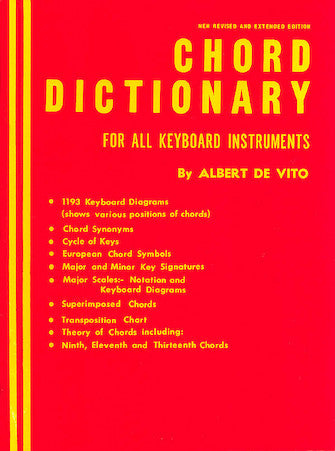 Chord Dictionary for Keyboard Instruments - Reference Book