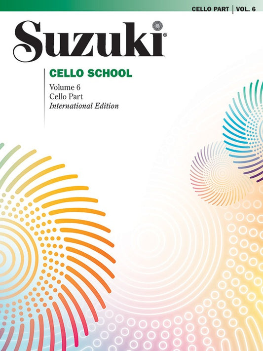 Suzuki Cello School, Volume 6 - Book only