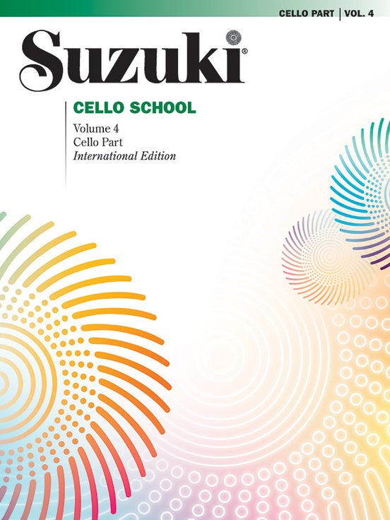 Suzuki Cello School, Volume 4 - Book Only