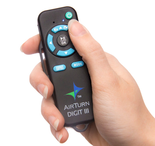 Airturn Digit III Bluetooth Remote Controller for Tablets and Computers