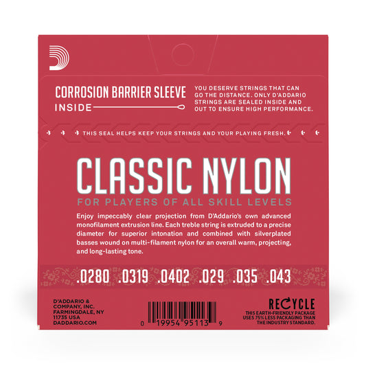 D'Addario EJ27N Student Classical Nylon Strings (Normal Tension)