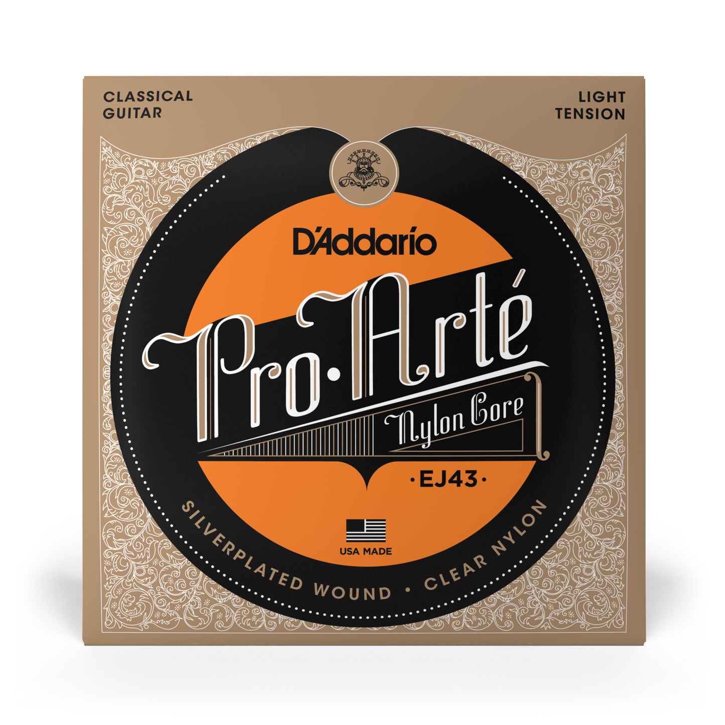 D'Addario EJ43 Pro-Arte Nylon Classical Guitar Strings, Light Tension