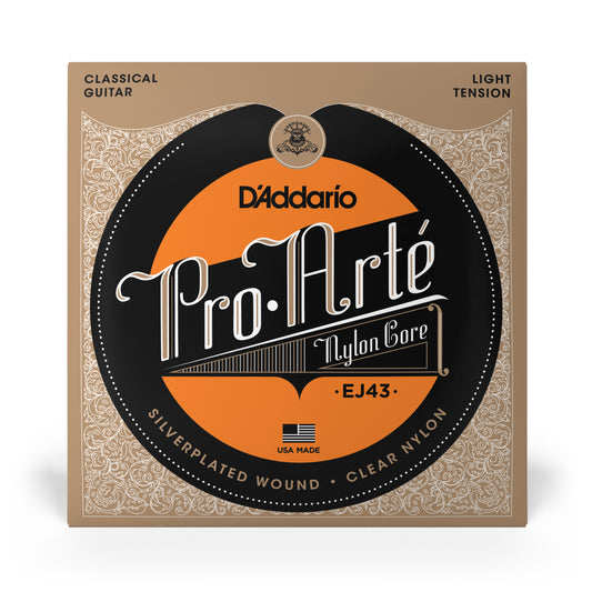 D'Addario EJ43 Pro-Arte Nylon Classical Guitar Strings, Light Tension