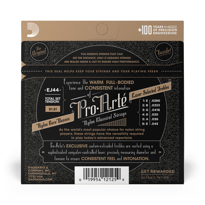 D'Addario EJ44 Extra Hard Tension, Pro-Arté Nylon Classical Guitar Strings