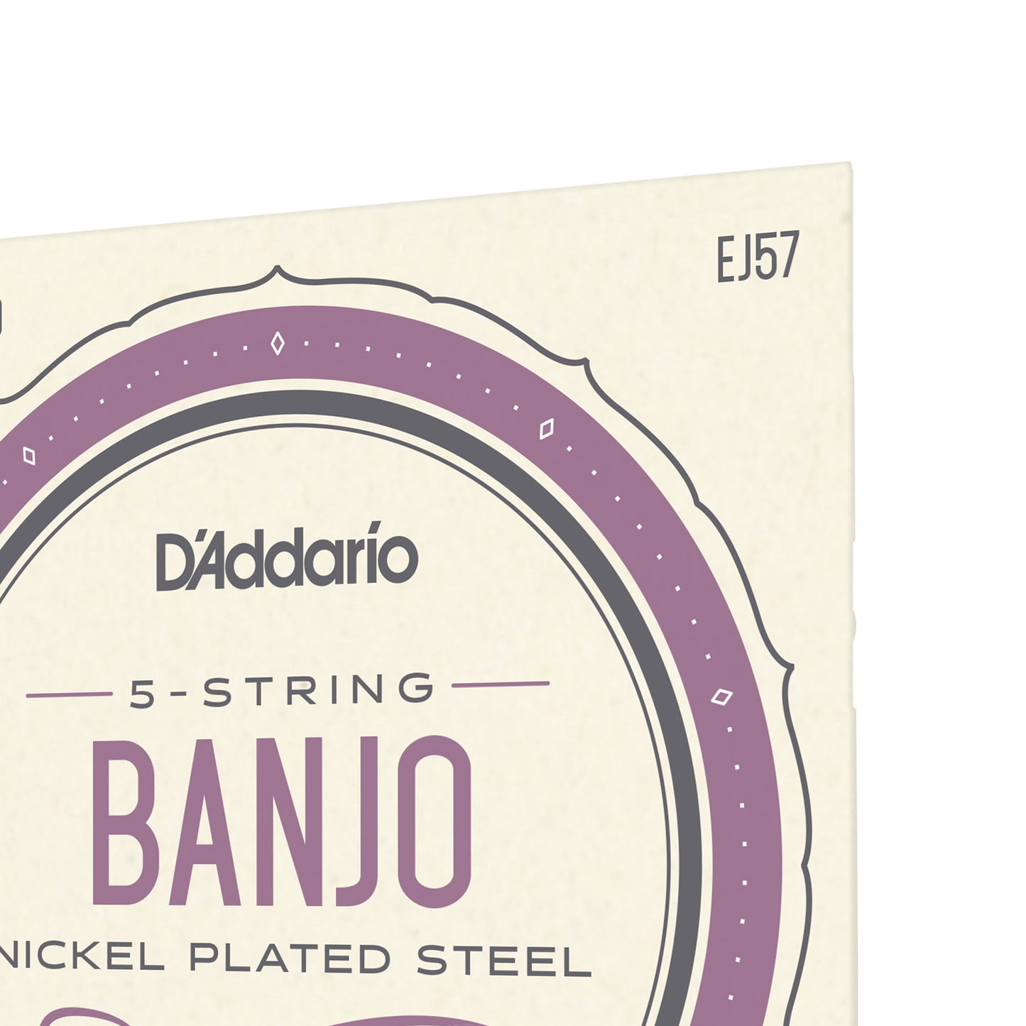 D'Addario EJ57 5-String Banjo Strings, Nickel, Custom Medium, 11-22