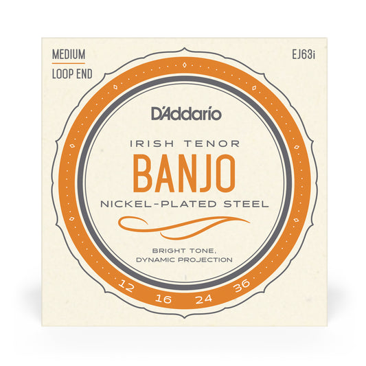 D'Addario EJ63 Tenor Banjo Strings, Nickel, 9-30