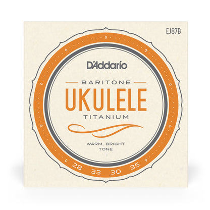 D'Addario EJ87B Titanium Ukulele Strings, Baritone