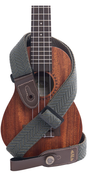 Kala Eco Olive Herringbone Guitar Strap