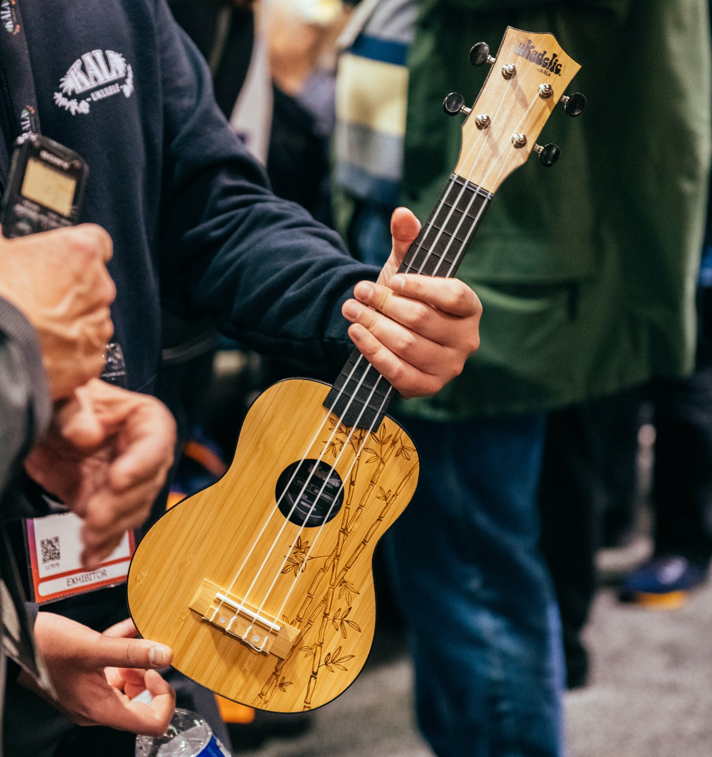 Kala Bamboo top Ukadelic Soprano Ukulele