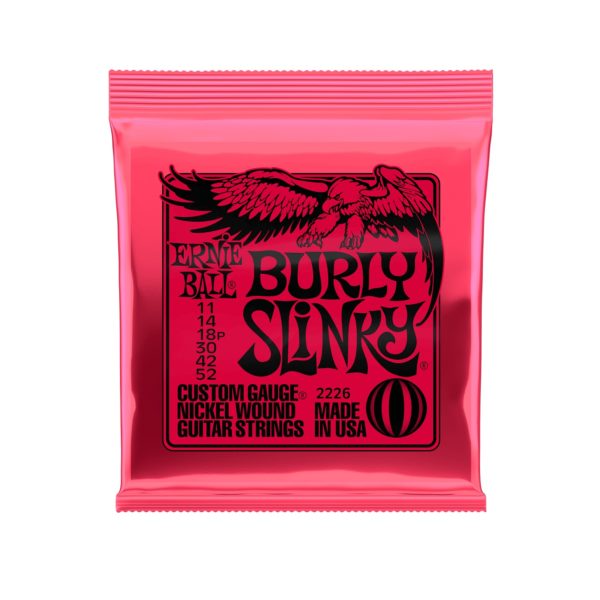 Ernie Ball 2226 Burly Slinky Nickelwound Electric Guitar Strings 11 - 52 Gauge
