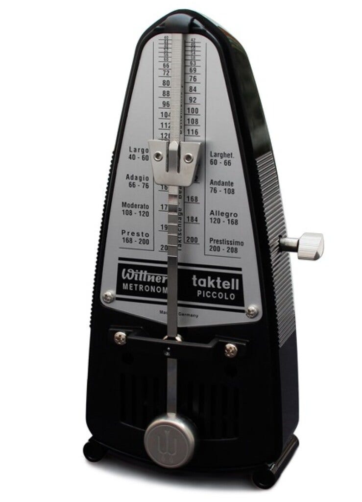 Wittner Taktell 836 Piccolo Metronome, Black