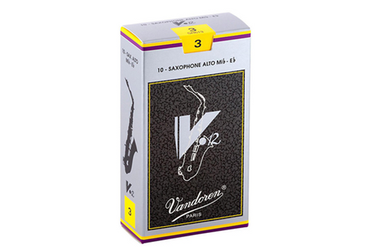 Vandoren V12 Alto Saxophone Reeds Strength 2.5 - Box of 10