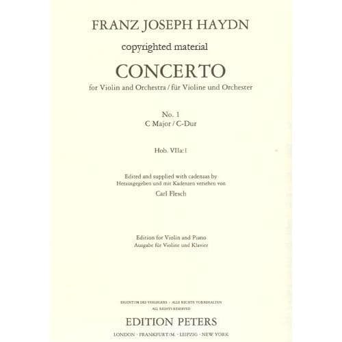 Haydn, Franz Joseph - Concerto No 1 in C Major, Hob VIIa:1 - Violin and Piano - edited by Carl Flesch - Edition Peters