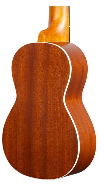Ohana SK-20 Soprano Ukulele Solid Mahogany, White Body Binding