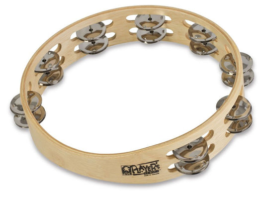 Toca T1010 Player's Wood Tambourine, 10-Inch Double Row