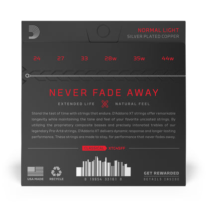 D'Addario Normal Tension, XT Classical Coated Guitar Strings