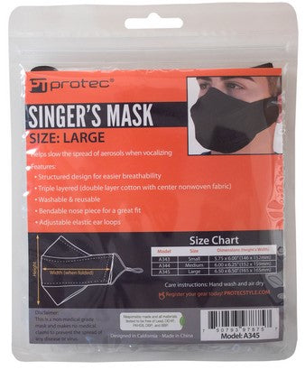 ProTec Singer's Mask, Size Medium