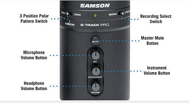 Samson G-Track Pro USB Microphone with Audio Interface