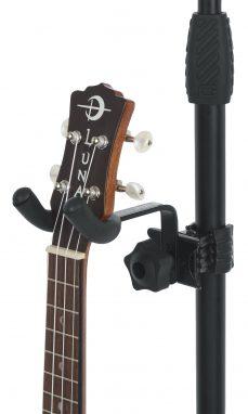 Gator Frameworks, GFW-MICUKE-HNGR, Clamp-on Uke Hangar for Microphone Stand