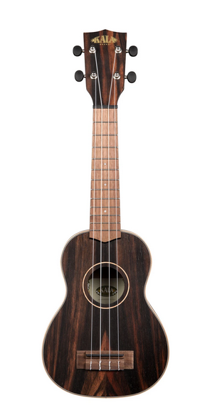 Kala Kala Striped Ebony Soprano Ukulele