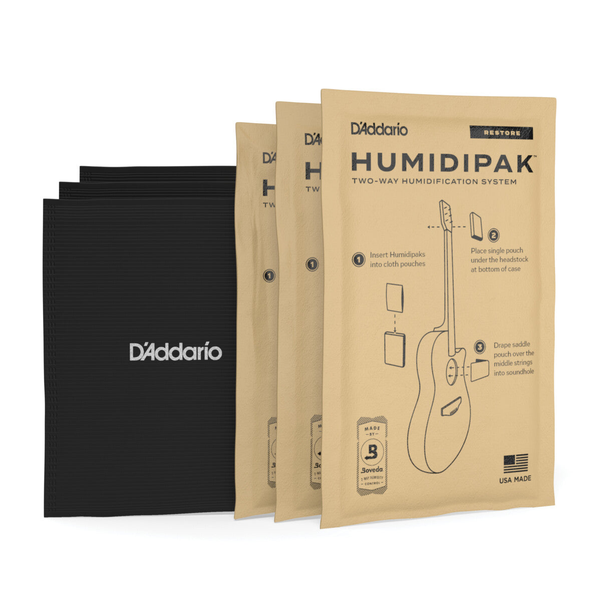 D'Addario Humidipak Humidity Control System Replacement Packets