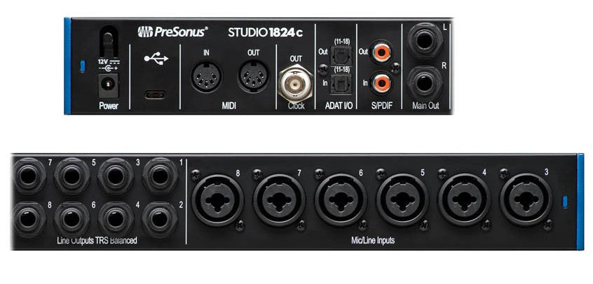 Presonus Studio 1824c USB-C Audio Interface with StudioOne® Artist Software